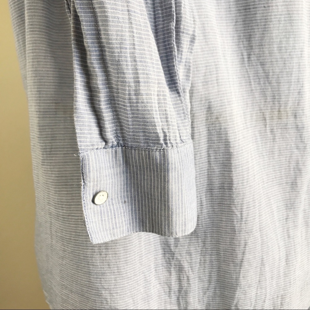 Calvin Klein Jean Blue Stripe Button Down - Picture 6 of 8